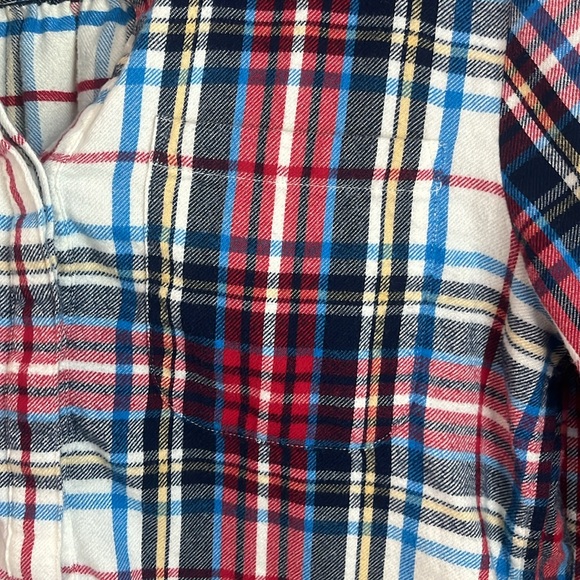 Land’s End Multicolored flannel top size Small - Picture 3 of 8